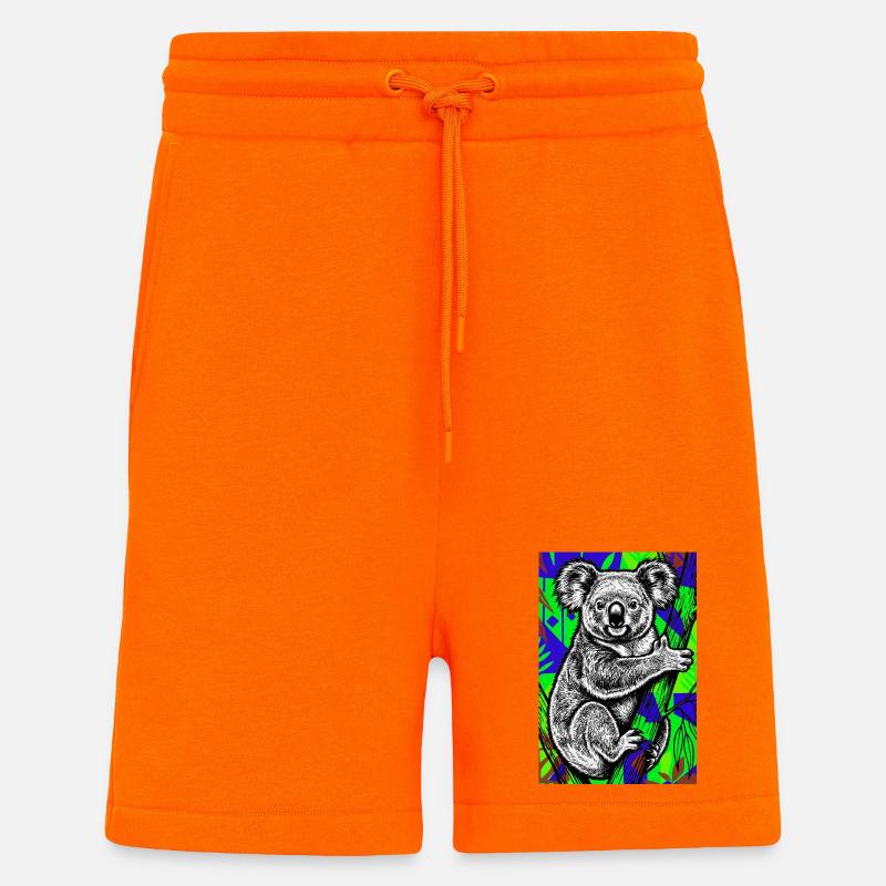 Koala - Short bio décontracté fabriqué en UE - SUNSET ORANGE