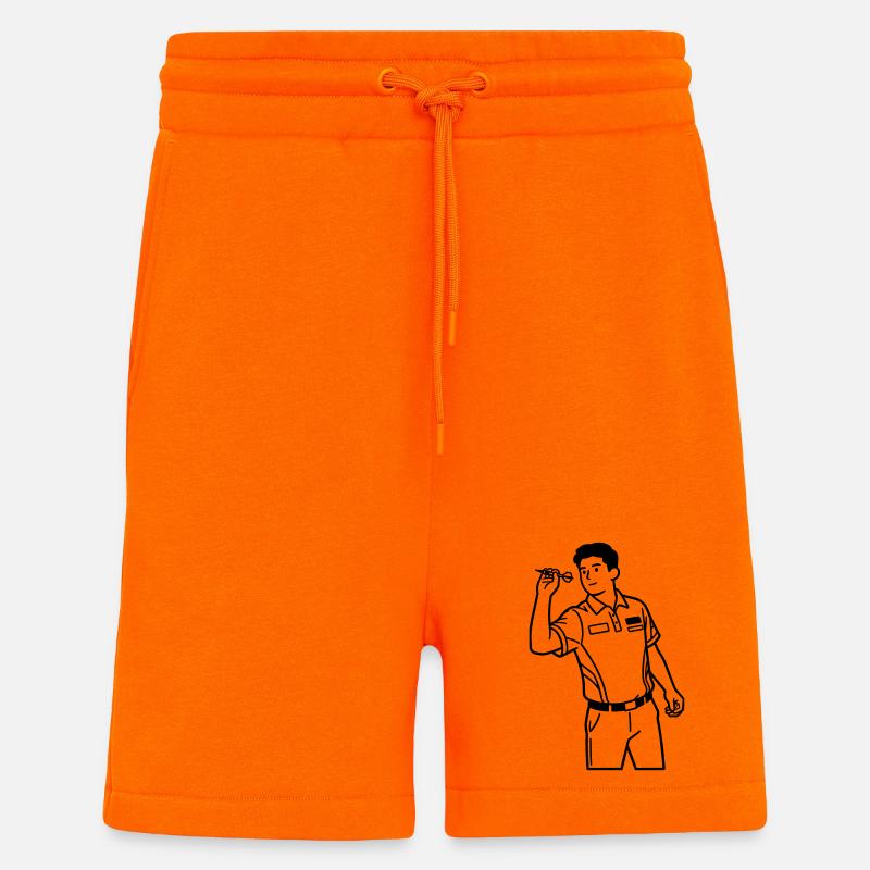 Darts - Shorts - made by SPREAD - SUNSET ORANGE
