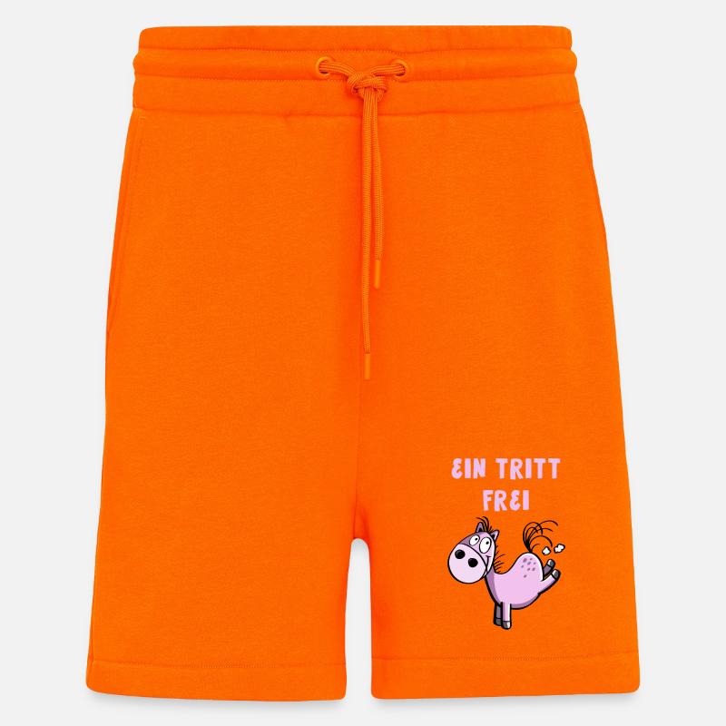 Ein Tritt Frei Pferdchen - Shorts - made by SPREAD - SUNSET ORANGE