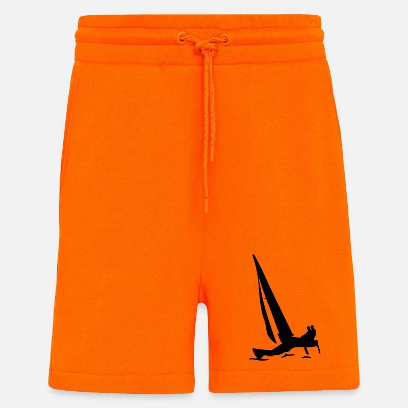 catamaran - Short bio décontracté fabriqué en UE - SUNSET ORANGE