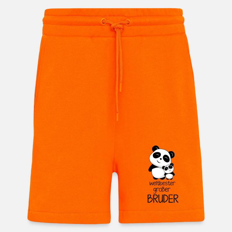 Weltbester grosser Bruder - Shorts - made by SPREAD - SUNSET ORANGE