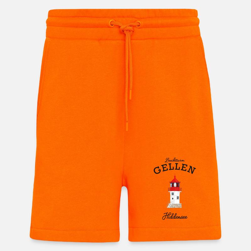 Hiddensee, Lighthouse Gellen, Poster - Shorts - made by SPREAD - SUNSET ORANGE