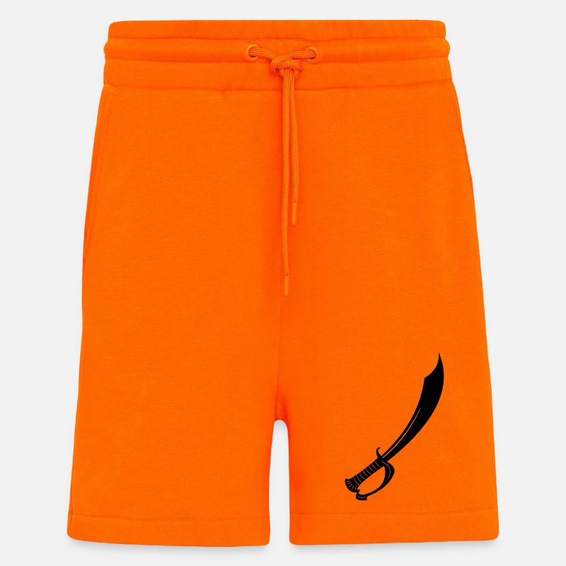 Épée - Short bio décontracté fabriqué en UE - SUNSET ORANGE