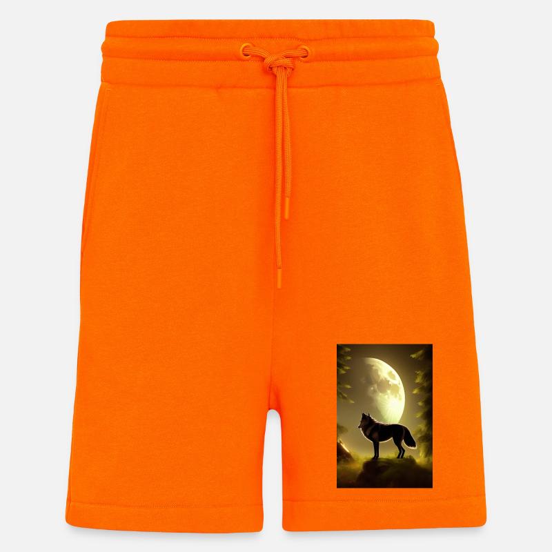 Wolf und Mond - Shorts - made by SPREAD - SUNSET ORANGE