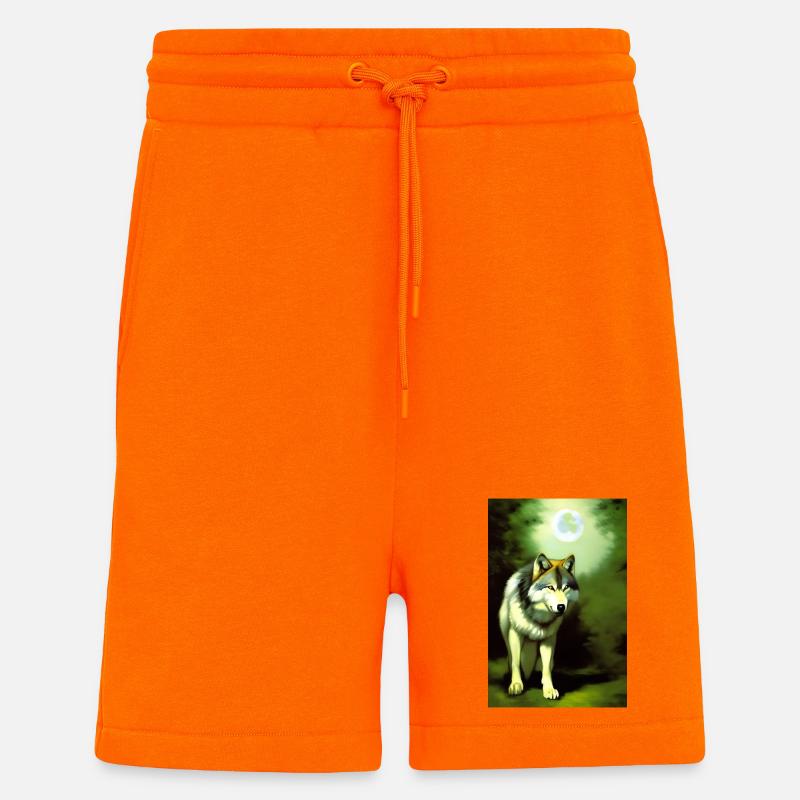 Wolf und Mond - Shorts - made by SPREAD - SUNSET ORANGE