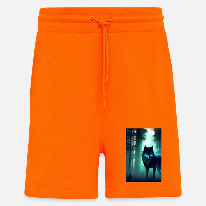 Wolf im Wald - Shorts - made by SPREAD - SUNSET ORANGE