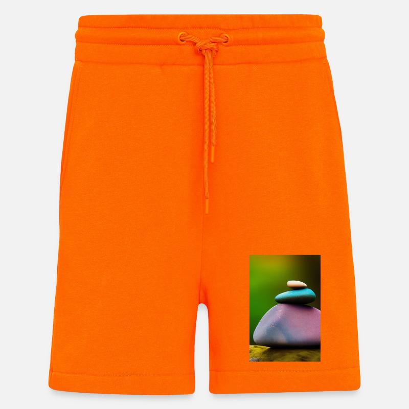 Bunte Steine - Shorts - made by SPREAD - SUNSET ORANGE