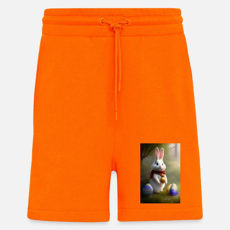 Easter Bunny with Easter Eggs - Shorts - made by SPREAD - SUNSET ORANGE
