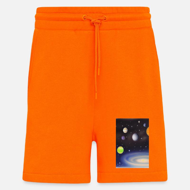 Space and planets - Shorts - made by SPREAD - SUNSET ORANGE