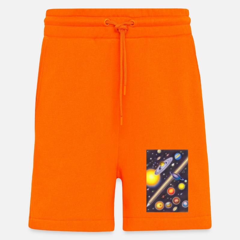 Space and planets - Shorts - made by SPREAD - SUNSET ORANGE