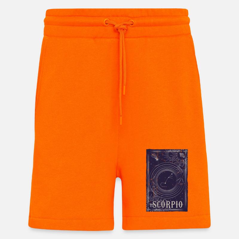 Skorpion Sternbild Nachthimmel - Shorts - made by SPREAD - SUNSET ORANGE