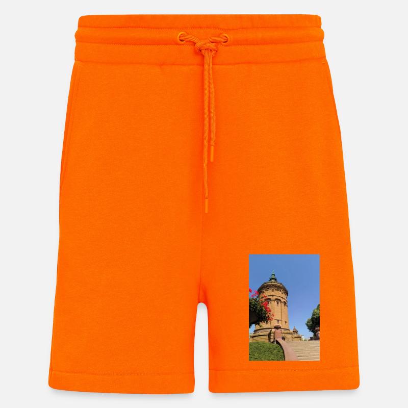 WASSERTURM MANNHEIM - Shorts - made by SPREAD - SUNSET ORANGE