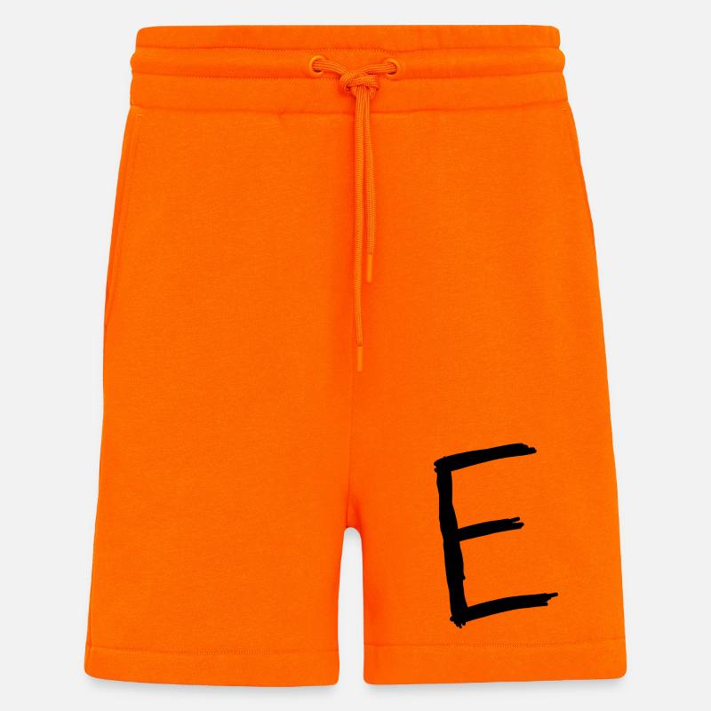Buchstaben E - Shorts - made by SPREAD - SUNSET ORANGE