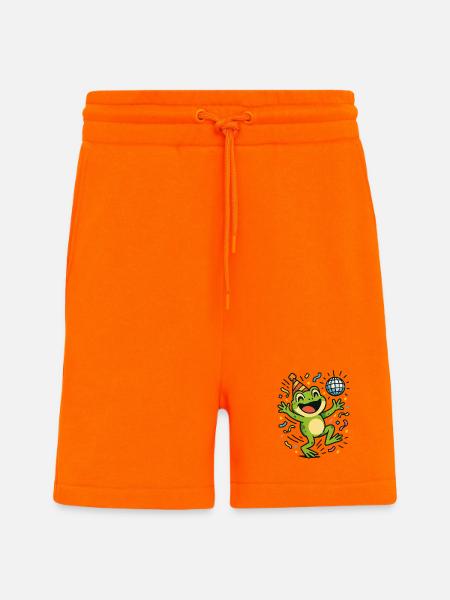 Party Frog - Shorts - made by SPREAD - SUNSET ORANGE
