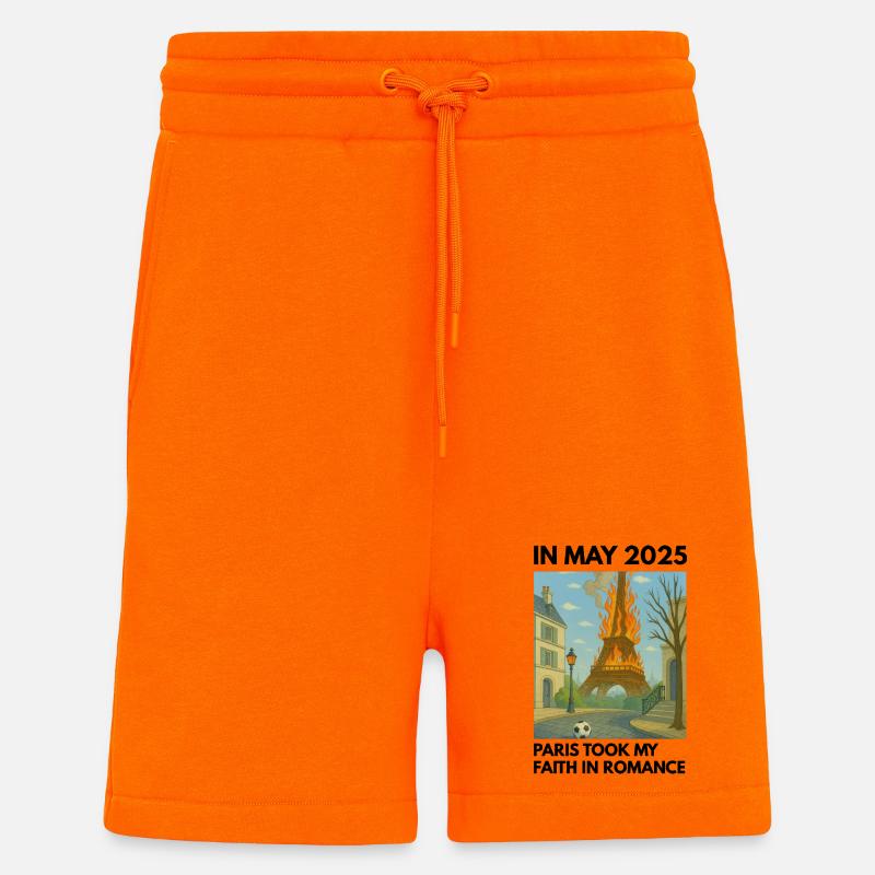 Eiffelturm on Fire - Shorts - made by SPREAD - SUNSET ORANGE
