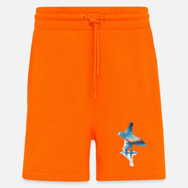 Surfer's Dream at Sunset - Shorts - made by SPREAD - SUNSET ORANGE
