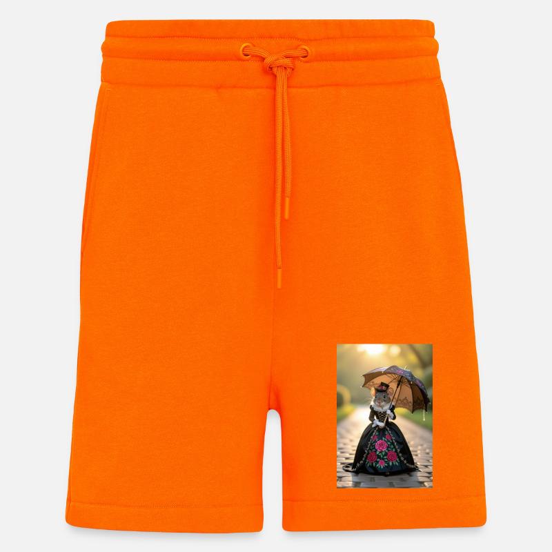 Elegante Maus im viktorianischen Kleid - Shorts - made by SPREAD - SUNSET ORANGE