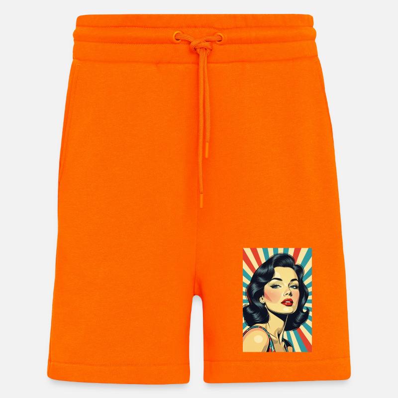 Retro-Stil Diva R01 - Shorts - made by SPREAD - SUNSET ORANGE