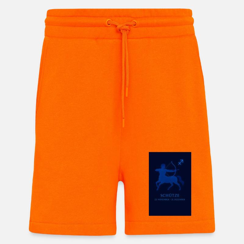 Sternzeichen Schütze mit Bogen & Sternbild - Shorts - made by SPREAD - SUNSET ORANGE