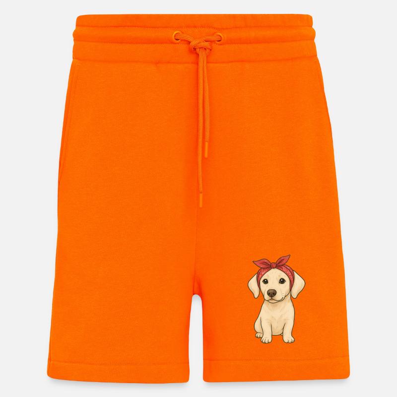 Little Labrador - Shorts - made by SPREAD - SUNSET ORANGE