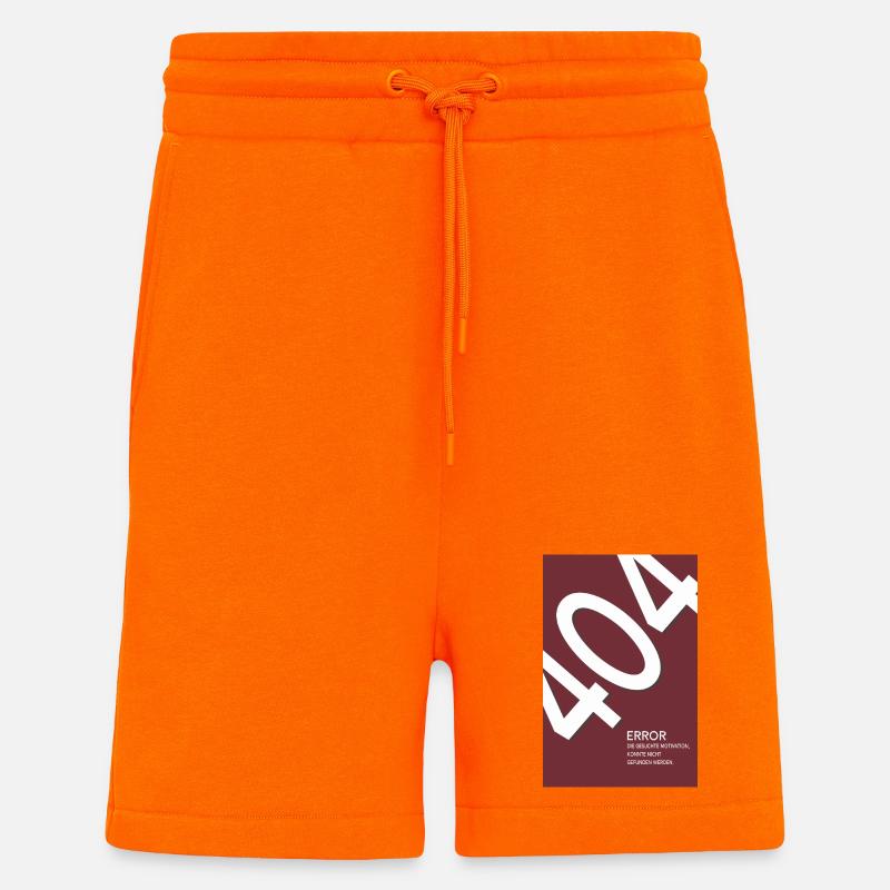 Error 404 Motivation Not Found - Shorts - made by SPREAD - SUNSET ORANGE