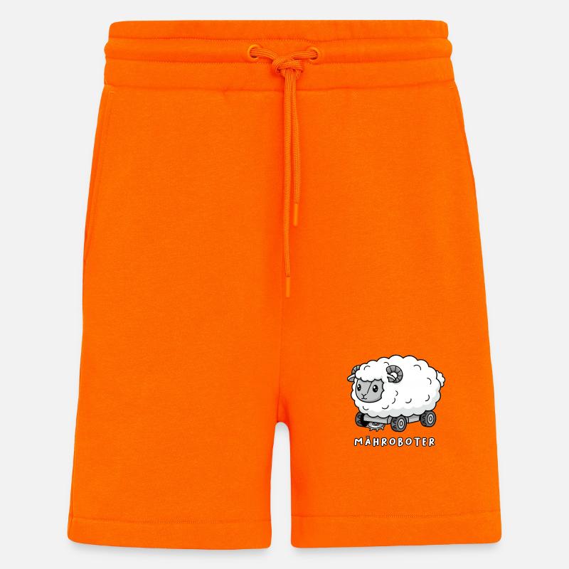 Mähroboter Schaf - Shorts - made by SPREAD - SUNSET ORANGE