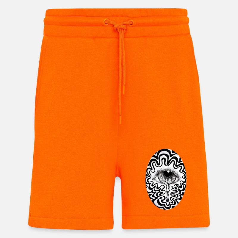 Oeil - Short bio décontracté fabriqué en UE - SUNSET ORANGE