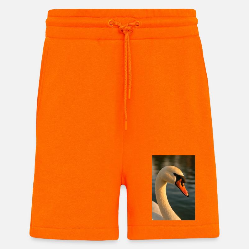 Vogel - Schwan - Shorts - made by SPREAD - SUNSET ORANGE