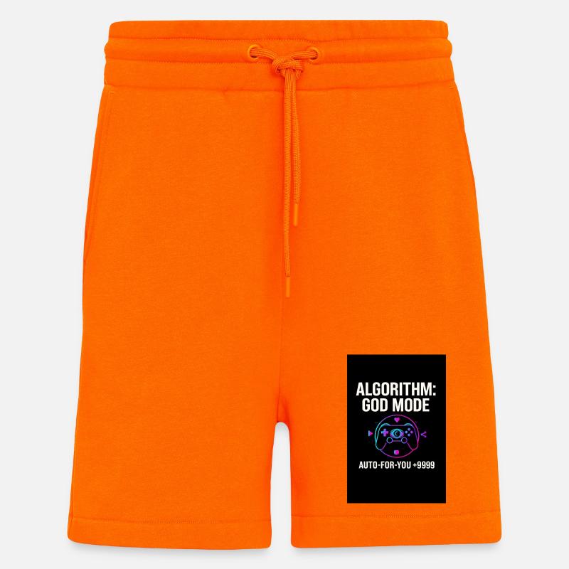 Algorithmus-Gott-Modus - Shorts - made by SPREAD - SUNSET ORANGE