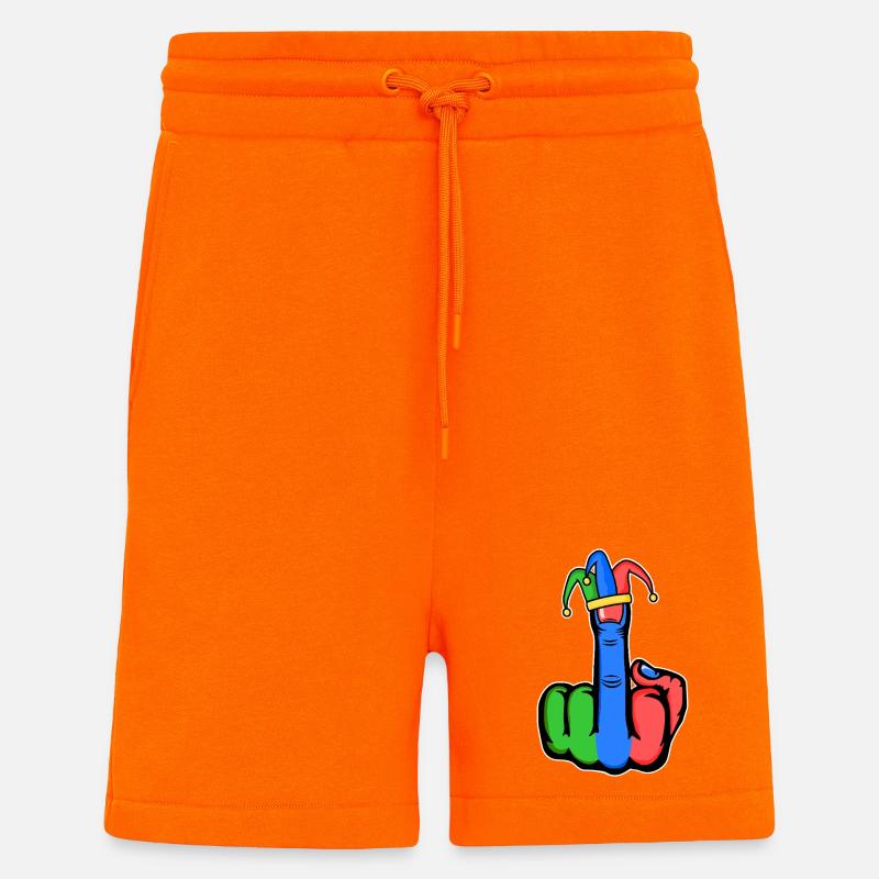 Mittelfinger Stingerfinger Karneval - Shorts - made by SPREAD - SUNSET ORANGE
