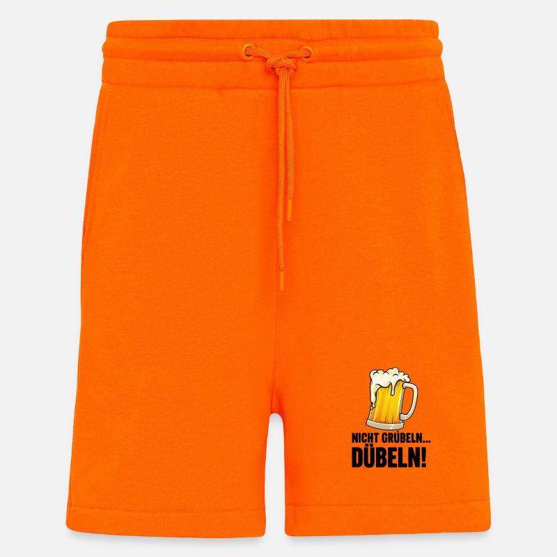 Don't brood... dowel!  - funny beer saying - Shorts - made by SPREAD - SUNSET ORANGE