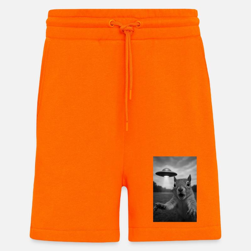 UFO Eichhörnchen Begegnung - Shorts - made by SPREAD - SUNSET ORANGE