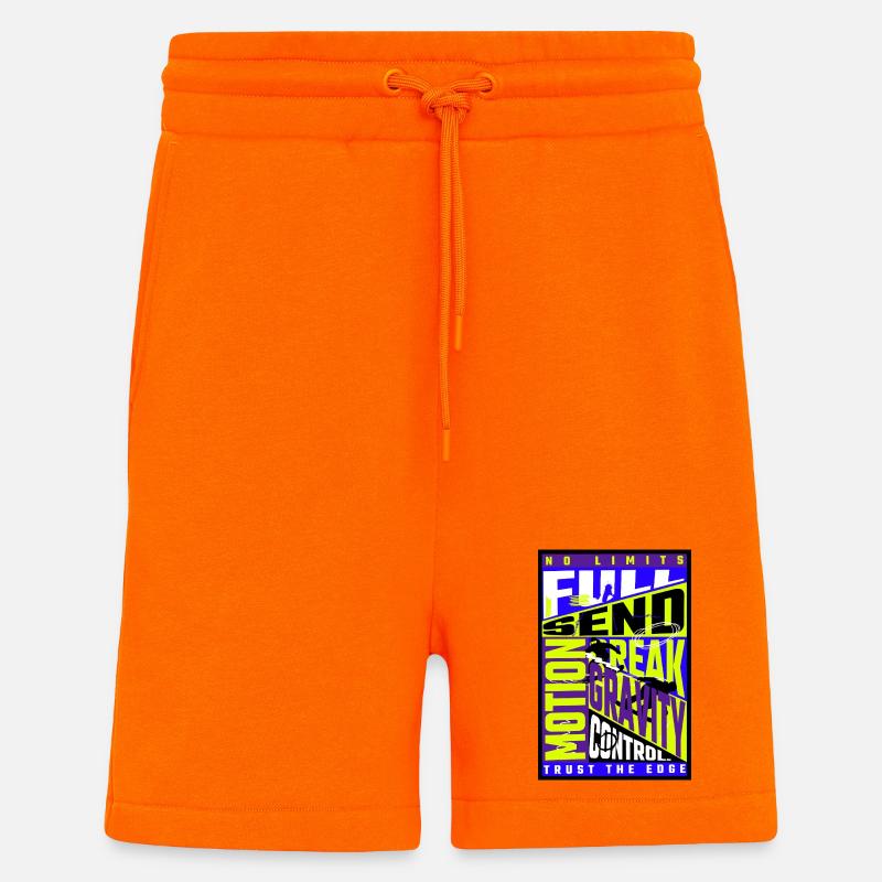 Snowboarding Design – Freestyle Gravity Control - Shorts - made by SPREAD - SUNSET ORANGE