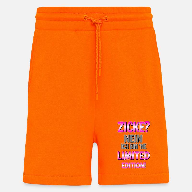 Limitierte Edition Spruch - Shorts - made by SPREAD - SUNSET ORANGE