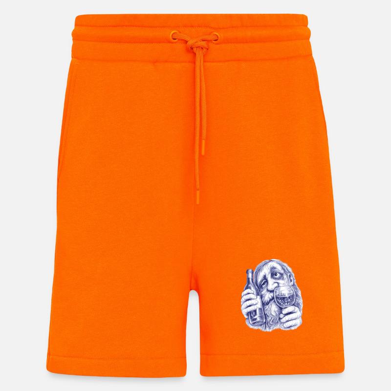 Bacchus | Weintrunkener alter Herr - Shorts - made by SPREAD - SUNSET ORANGE
