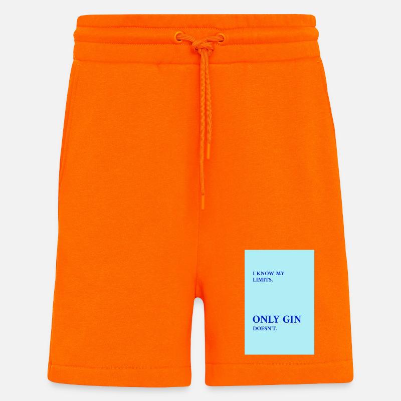 Gin Has No Limits - Shorts - made by SPREAD - SUNSET ORANGE