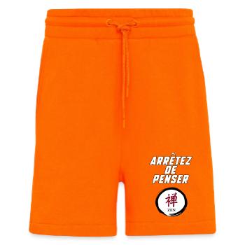 Stop thinking - Shorts - made by SPREAD - SUNSET ORANGE - Front