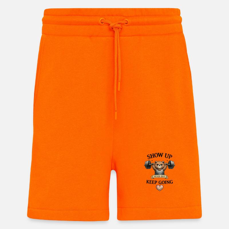 keep going - Shorts - made by SPREAD - SUNSET ORANGE