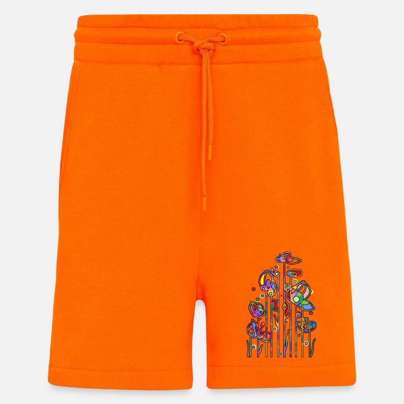 Flowers - Shorts - made by SPREAD - SUNSET ORANGE