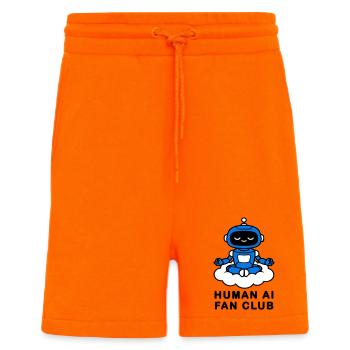 Human AI Fan Club - Shorts - made by SPREAD - SUNSET ORANGE - Vorne