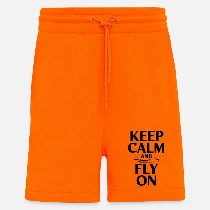 Bleib ruhig und flieg weiter - Shorts - made by SPREAD - SUNSET ORANGE