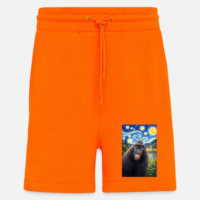 Makake Sternennacht - Shorts - made by SPREAD - SUNSET ORANGE