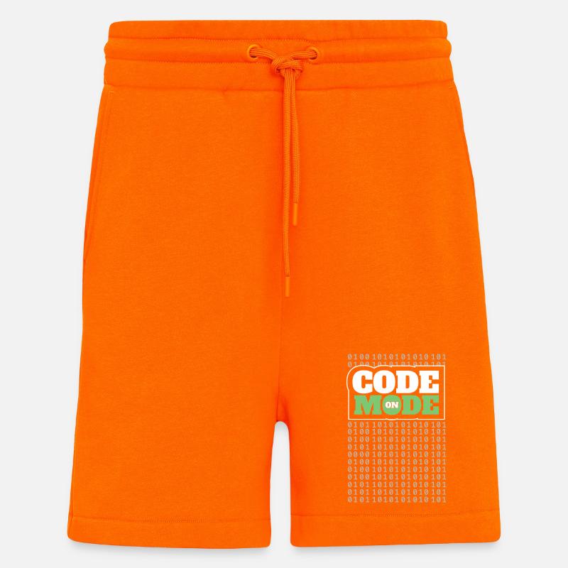Codemodus An – Programmierung von Softwareentwickler Programmierer - Shorts - made by SPREAD - SUNSET ORANGE