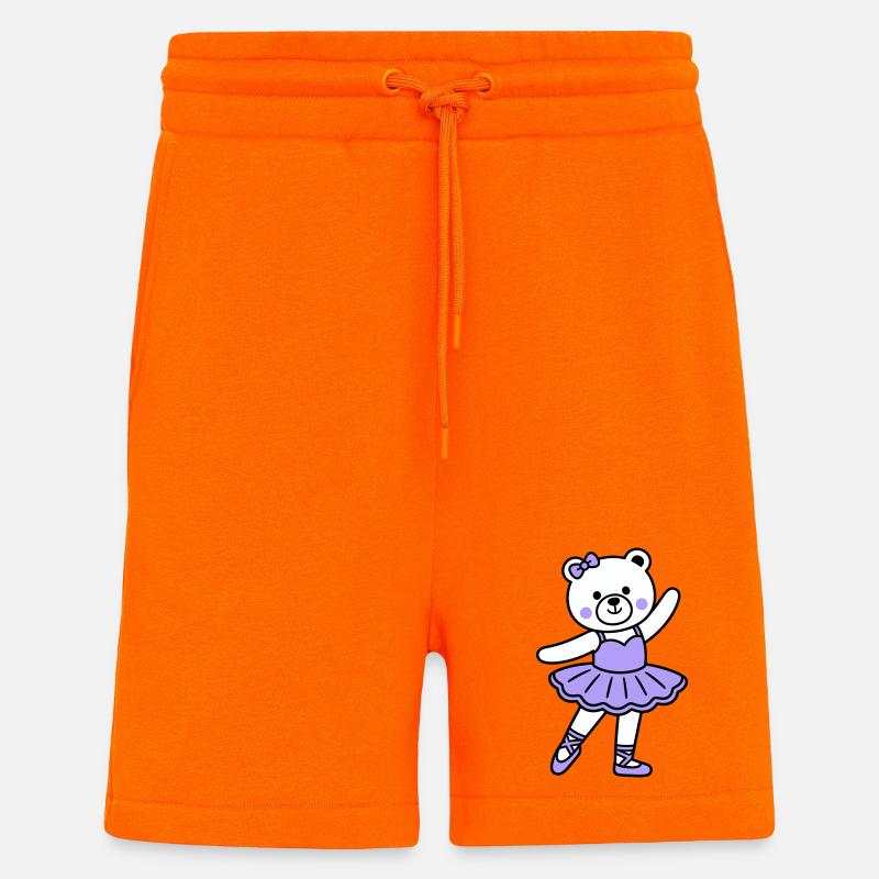 Bear ballet - Shorts - made by SPREAD - SUNSET ORANGE
