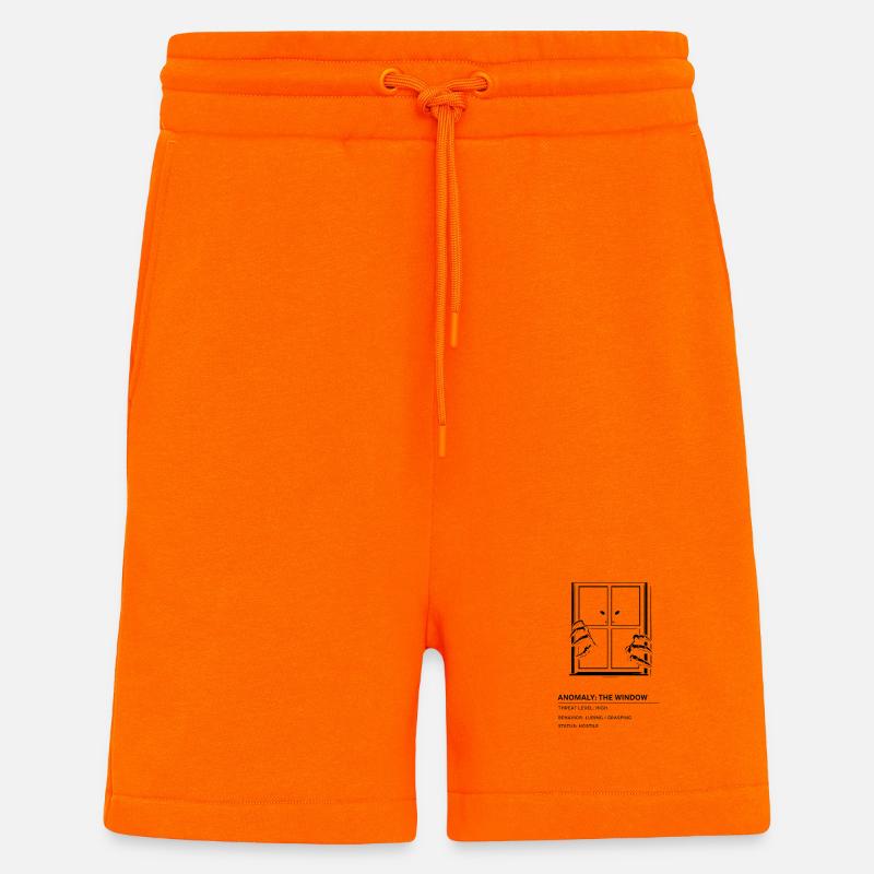 Backrooms the Window black - Shorts - made by SPREAD - SUNSET ORANGE