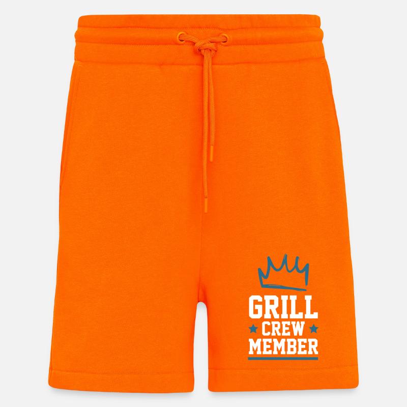 Grill Crew - Shorts - made by SPREAD - SUNSET ORANGE