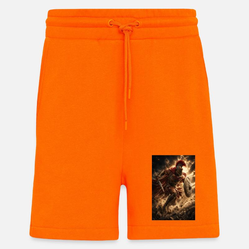 Chevalier Croisé Stormbound - Short bio décontracté fabriqué en UE - SUNSET ORANGE