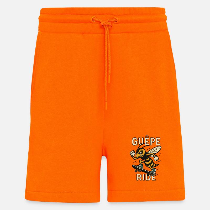 Wasp Ride - Bee Proud - Shorts - made by SPREAD - SUNSET ORANGE