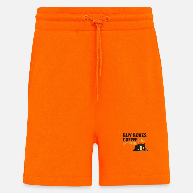 Night Shift Coffee Antifreeze - Shorts - made by SPREAD - SUNSET ORANGE