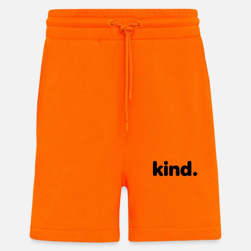 Kind - Because Kindness Always Wins - Shorts - made by SPREAD - SUNSET ORANGE
